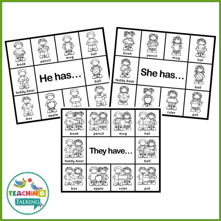 Preschool Notebooks Targets – Language – Simple Sentences