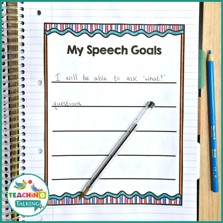 First Week Speech Goals