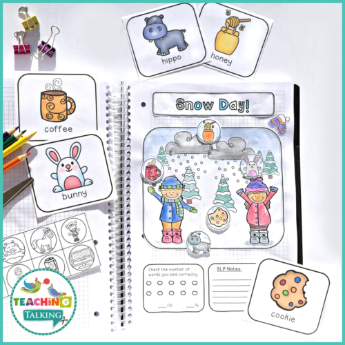 Winter Articulation Notebook Pages