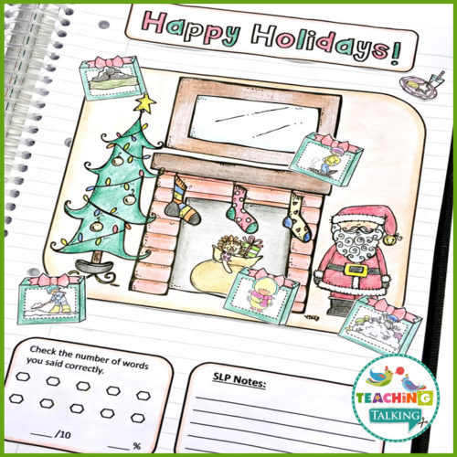 Articulation Notebooks by Theme – Holidays – Christmas