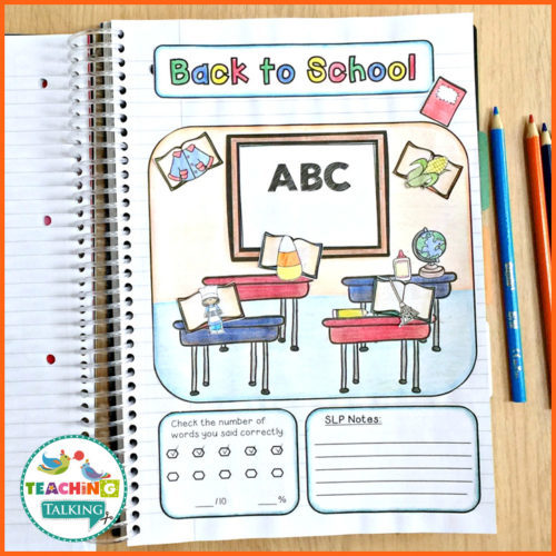 Back to School Articulation Notebooks