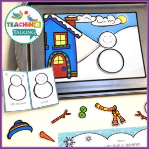 Apraxia Activities Snowman Theme