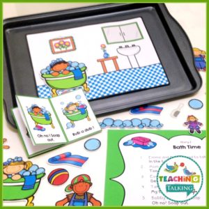 Apraxia Activities Bath Time Theme