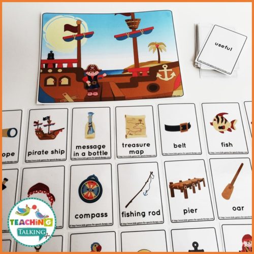 Pirate Ship Adjectives Game