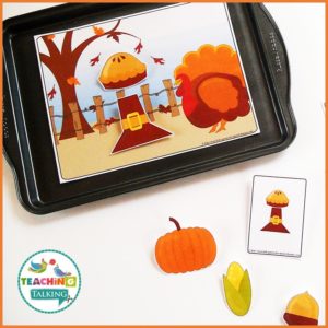 Thanksgiving Preschool Language Activities for Prepositions