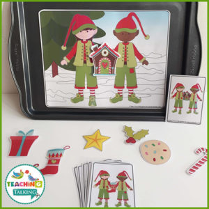 Christmas Preschool Language Activities for Pronouns